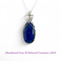 Lovely Lapis Lazuli Sterling Silver Pendant