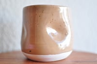 Image 2 of Tan Thumbprint Tumbler