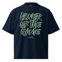 Image 1 of LOTG Attitude Unisex Organic Oversized T-shirt - Navy/Royal/Green