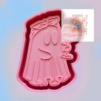 Image 1 of Ghost with Wine Mold Housing Mold Maker STL File for Freshies, Candle, Aroma Beads, Freshie Mold