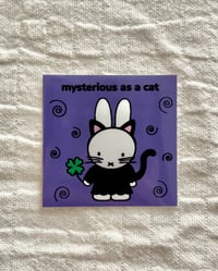 Image 2 of mysterious as a cat sticker