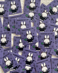 Image 3 of mysterious as a cat sticker