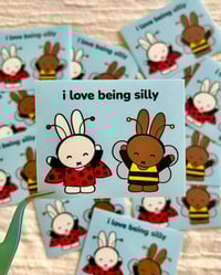 Image 1 of i love being silly sticker