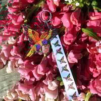Image 2 of Rainbow Lorikeet Keychain/Lanyard keychain