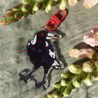 Image 1 of Magpie Keychain/Lanyard keychain