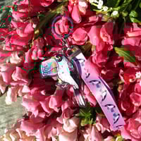 Image 2 of Noisy Miner Keychain/Lanyard keychain