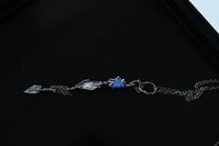 Image 2 of Dreaming in Blue Silver Sea Glass Necklace