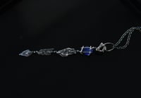 Image 3 of Dreaming in Blue Silver Sea Glass Necklace