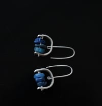 Image 1 of Tranquil Blue Kyanite Silver Earrings