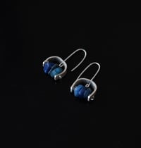 Image 3 of Tranquil Blue Kyanite Silver Earrings