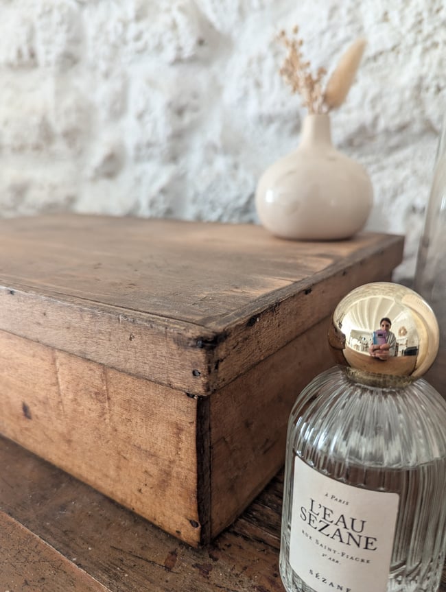 Boîte en bois "dentelles"