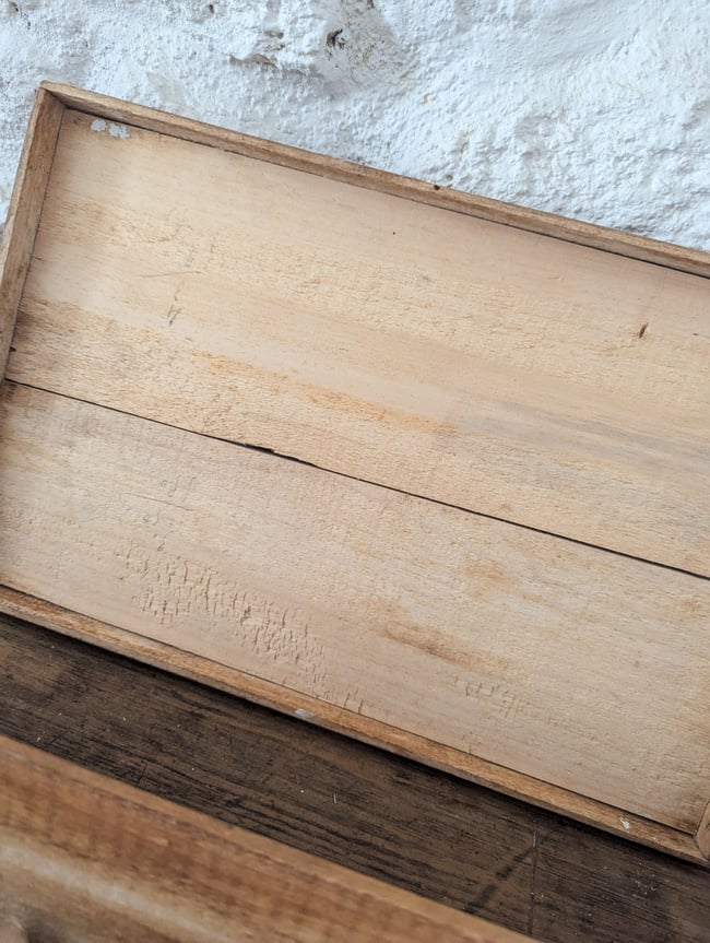 Boîte en bois "dentelles"