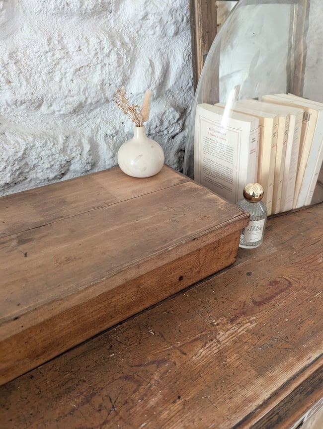 Boîte en bois "dentelles"