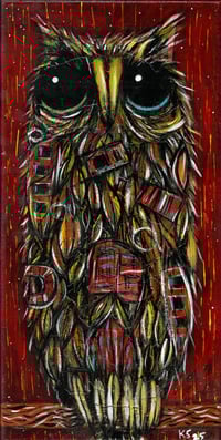 Image 1 of KS Original 7x14 acrylic on stretch canvas, 'Barbara Leary And Her Shameless Hustle’