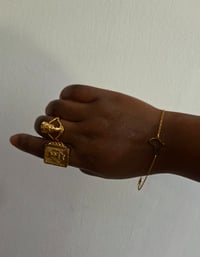 Image 4 of UNISEX GYE NYAME ADINKRA RING