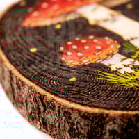 Image 3 of Légyölő galóca pirográfia | Fly agaric woodburning