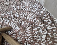 Image 12 of Rustic Papier-Mâché Bowl with Fern Imprint and Four Legs – Handmade Art