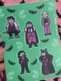 Vampire Roommates sticker sheet