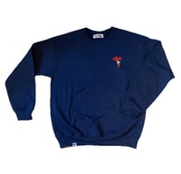 Image 1 of Crewneck Menace embroidered
