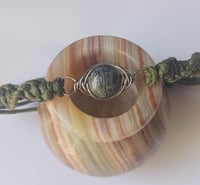 Image 2 of Jasper and Olive Green Herringbone Bracelet (Best Seller)
