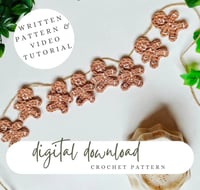 Image 1 of Mini Gingerbread Man Crochet Pattern