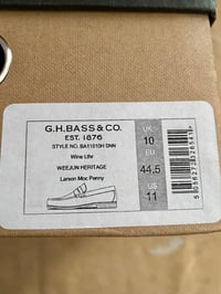 Image 13 of BASS WEEJUNS HERITAGE LARSON PENNY LOAFERS