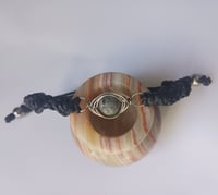 Image 1 of Jasper and Black Herringbone Bracelet
