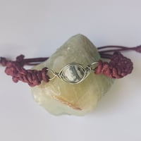 Image 1 of Jasper and Brown Herringbone Bracelet