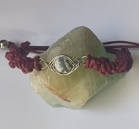 Image 2 of Jasper and Brown Herringbone Bracelet