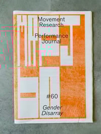 Image 1 of Movement Research Performance Journal #60