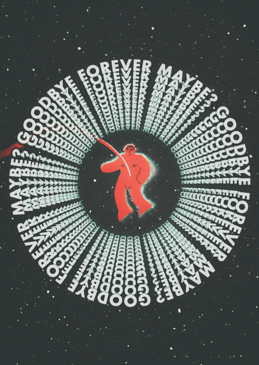 Image of Goodbye Forever Maybe? A3 Naked Poster