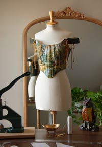 Image 3 of Golden Forest Tapestry Corset