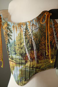 Image 2 of Golden Forest Tapestry Corset