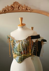Image 1 of Golden Forest Tapestry Corset