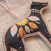 Image 3 of Charcoal Whippet Decoration