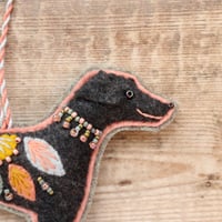 Image 2 of Charcoal Whippet Decoration