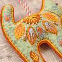 Image 3 of Green Cat Decoration