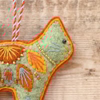 Image 2 of Green Cat Decoration
