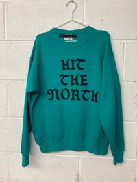 Image 1 of Hit the North, teal M/L (21.5"P2P, 27"S2H, 32"C2C) 