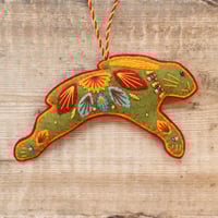 Image 1 of Folk Art Hare Decoration