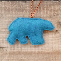 Image 4 of Folk Art Bear Decoration