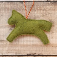 Image 5 of Red Leaping Pony Decoration