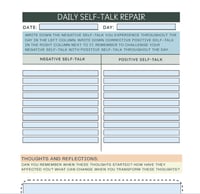 Image 2 of Self-talk Repair Workbook: Six Months of Evicting the Inner Critic