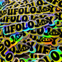 Image 2 of Ufolojoy - Holographic Vinyl Sticker