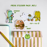 Image 2 of RANDOM FROGS STICKER PACK