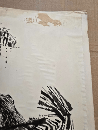 Image 5 of Original signed ink drawing "Back Cover" – Wolf and Hunters