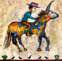 Cowboy Float 11 x 14 Paper Print