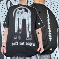 Image 1 of Soft but Angry Oversized T-shirt (made 2 order)