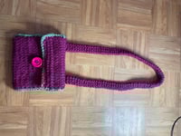 Image 2 of Burgandy and Green Bag