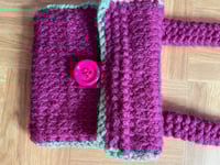 Image 3 of Burgandy and Green Bag